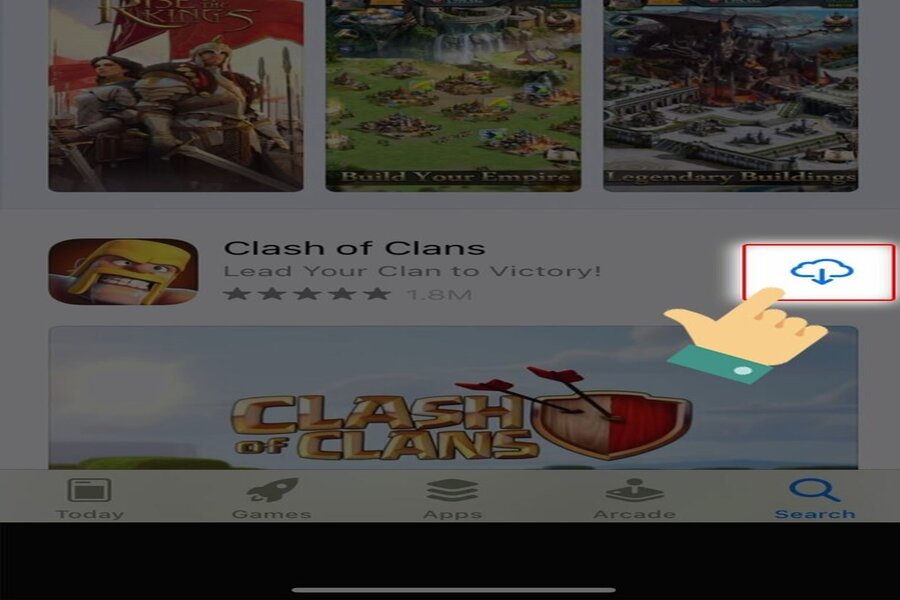 Tải clash of clans trên iOS 3