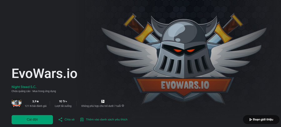 Cách tải game EvoWars.io miễn phí trên điện thoại Android