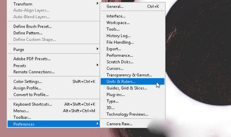 Các lỗi thường gặp trong Photoshop CS6 - Đơn vị bị thay đổi thành pixel