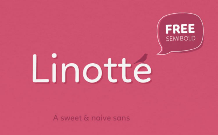 Linotte thuộc top một trong những font chữ đẹp trong photoshop