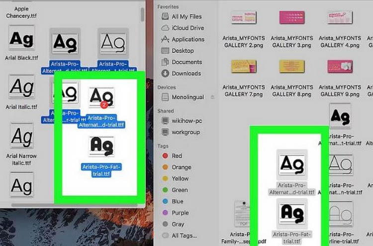 Kích hoạt font chữ trong Adobe Photoshop trên hệ điều hành Mac