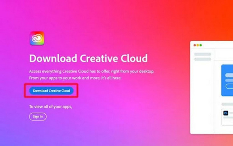 Tải phần mềm Adobe Creative Cloud